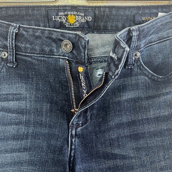 Lucky BRAND Dark Blue Wash Lolita Boot Mid-Rise Bootcut Jean Size 6/28 - Picture 4 of 16